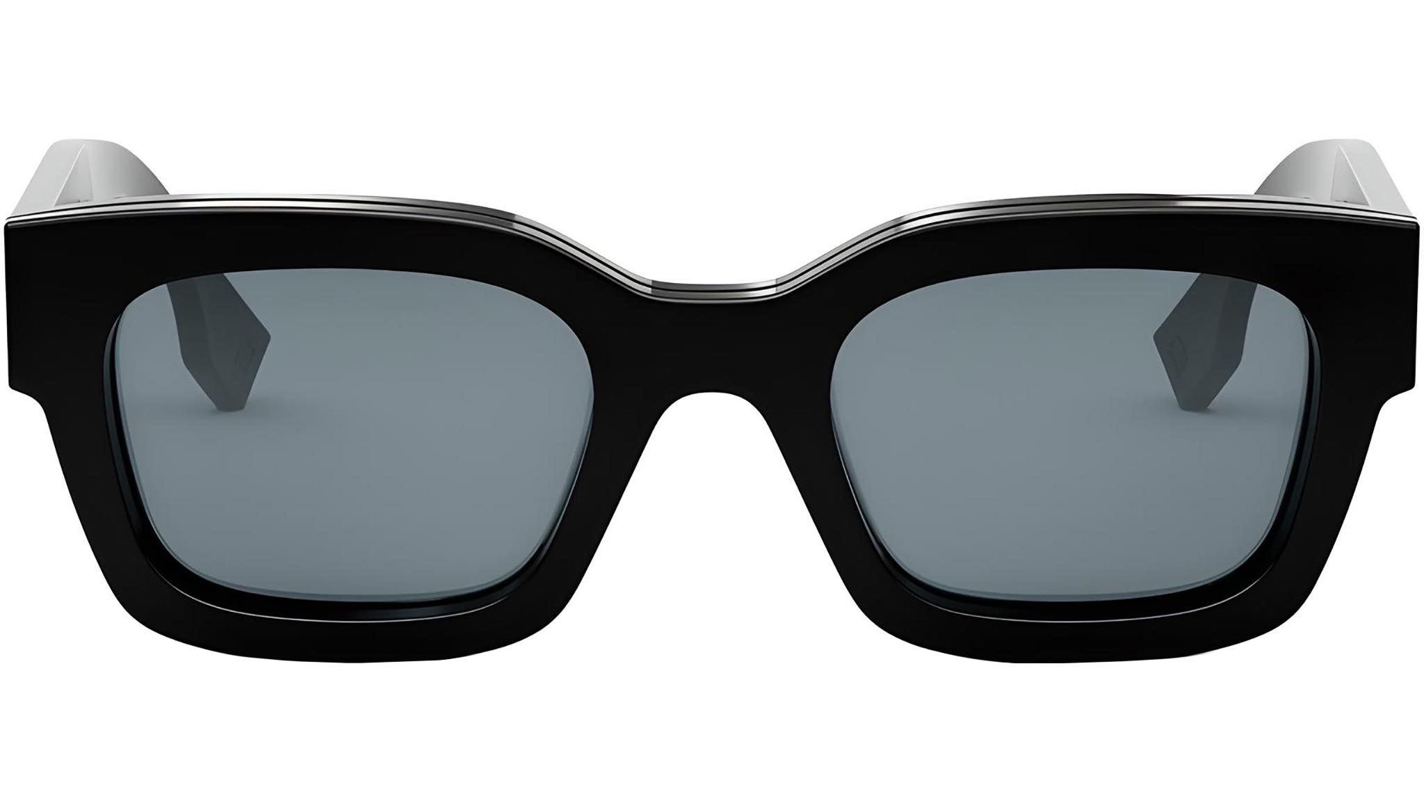 Signature Black Rectangular Sunglasses