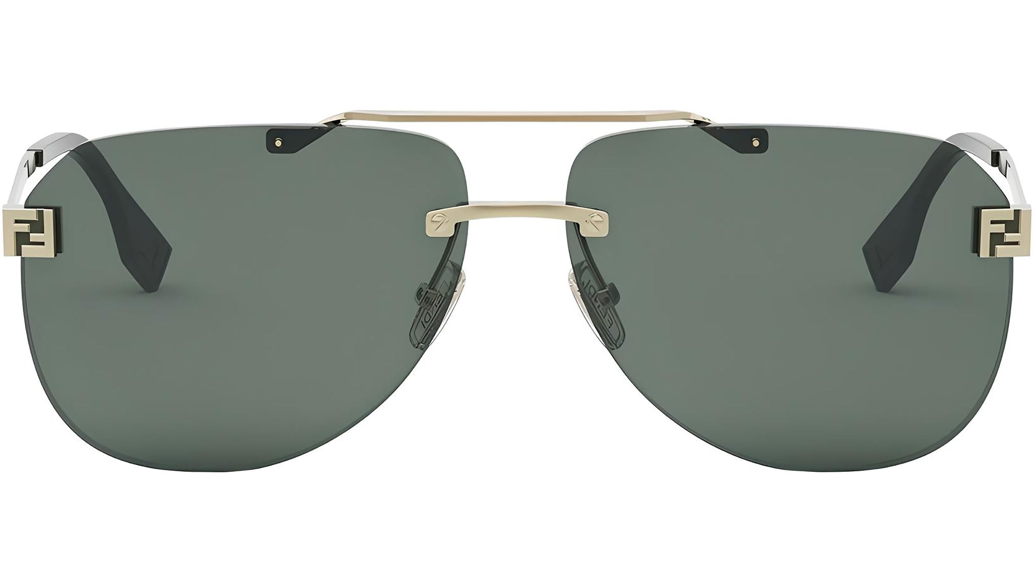 Fendi Sky Yellow Pilot Sunglasses