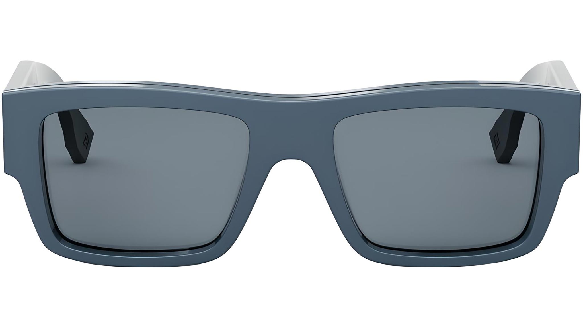 Signature Blue Rectangular Sunglasses