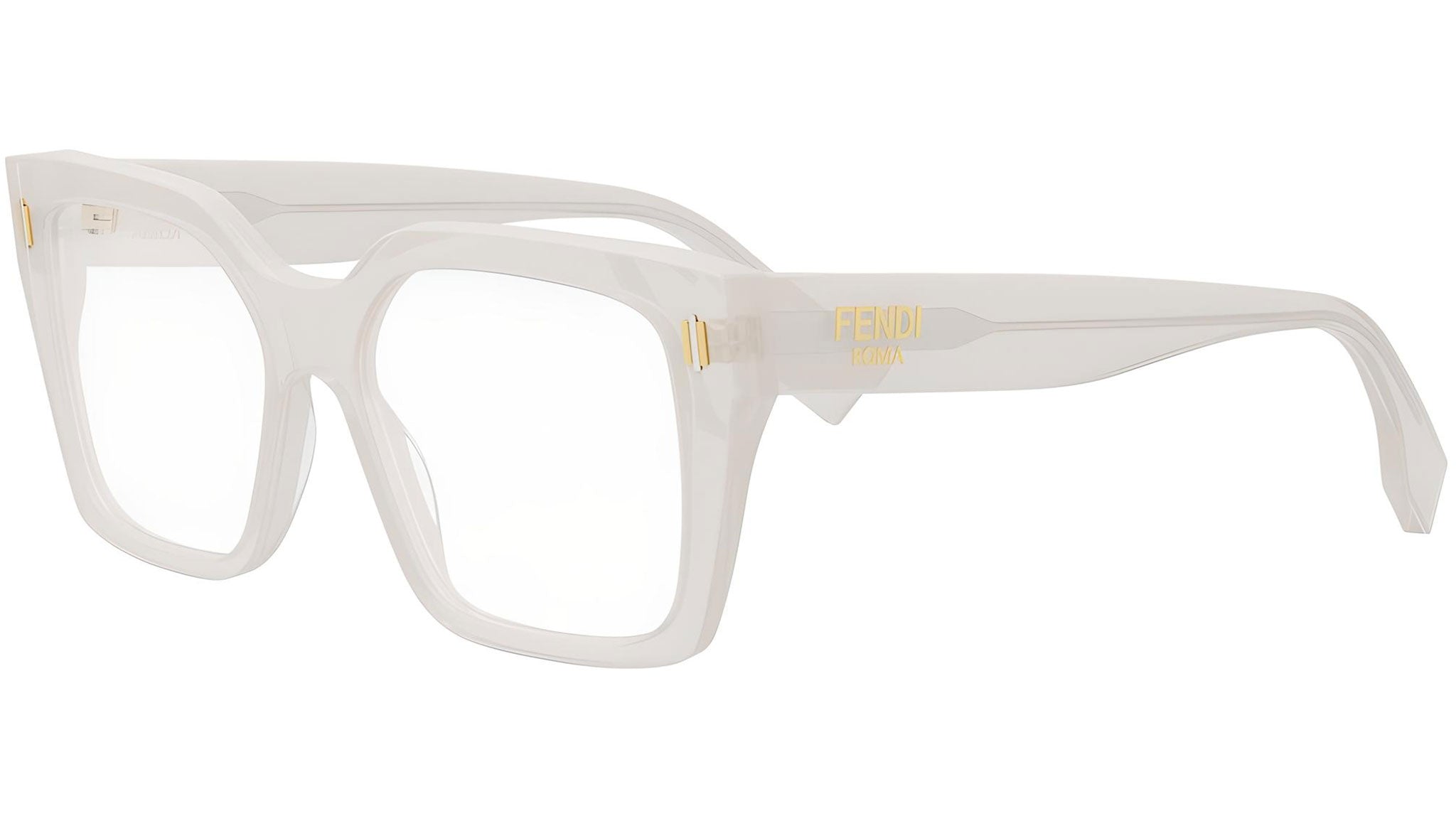 Fendi Roma White Square Eyeglasses