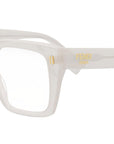 Fendi Roma White Square Eyeglasses