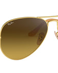 Aviator Gradient RB3025 112/85 Gold Brown