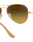 Aviator Gradient RB3025 112/85 Gold Brown