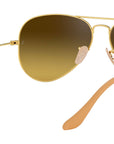 Aviator Gradient RB3025 112/85 Gold Brown