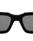 Fendi Diagonal Black Rectangular Sunglasses