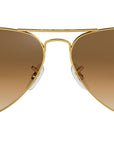 Aviator Gradient RB3025 001/51 Gold Brown