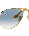 Aviator Gradient RB3025 001/3F Gold Blue