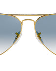 Aviator Gradient RB3025 001/3F Gold Blue