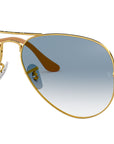 Aviator Gradient RB3025 001/3F Gold Blue