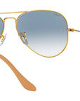 Aviator Gradient RB3025 001/3F Gold Blue