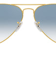 Aviator Gradient RB3025 001/3F Gold Blue