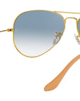 Aviator Gradient RB3025 001/3F Gold Blue