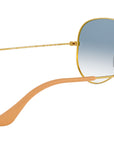 Aviator Gradient RB3025 001/3F Gold Blue