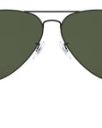 Aviator Large Metal II RB3026 L2821 Black Green