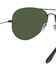 Aviator Large Metal II RB3026 L2821 Black Green