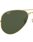 Aviator Large Metal II RB3026 L2846 Gold Green