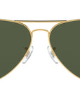 Aviator Large Metal II RB3026 L2846 Gold Green