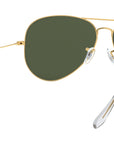 Aviator Large Metal II RB3026 L2846 Gold Green