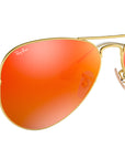 Aviator Flash Lenses RB3025 112/69 Gold Orange