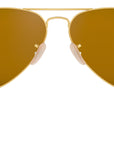 Aviator Flash Lenses RB3025 112/69 Gold Orange