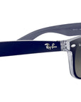 New Wayfarer Color Mix RB2132 matte blue on transparent