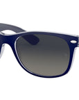 New Wayfarer Color Mix RB2132 matte blue on transparent