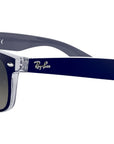 New Wayfarer Color Mix RB2132 matte blue on transparent