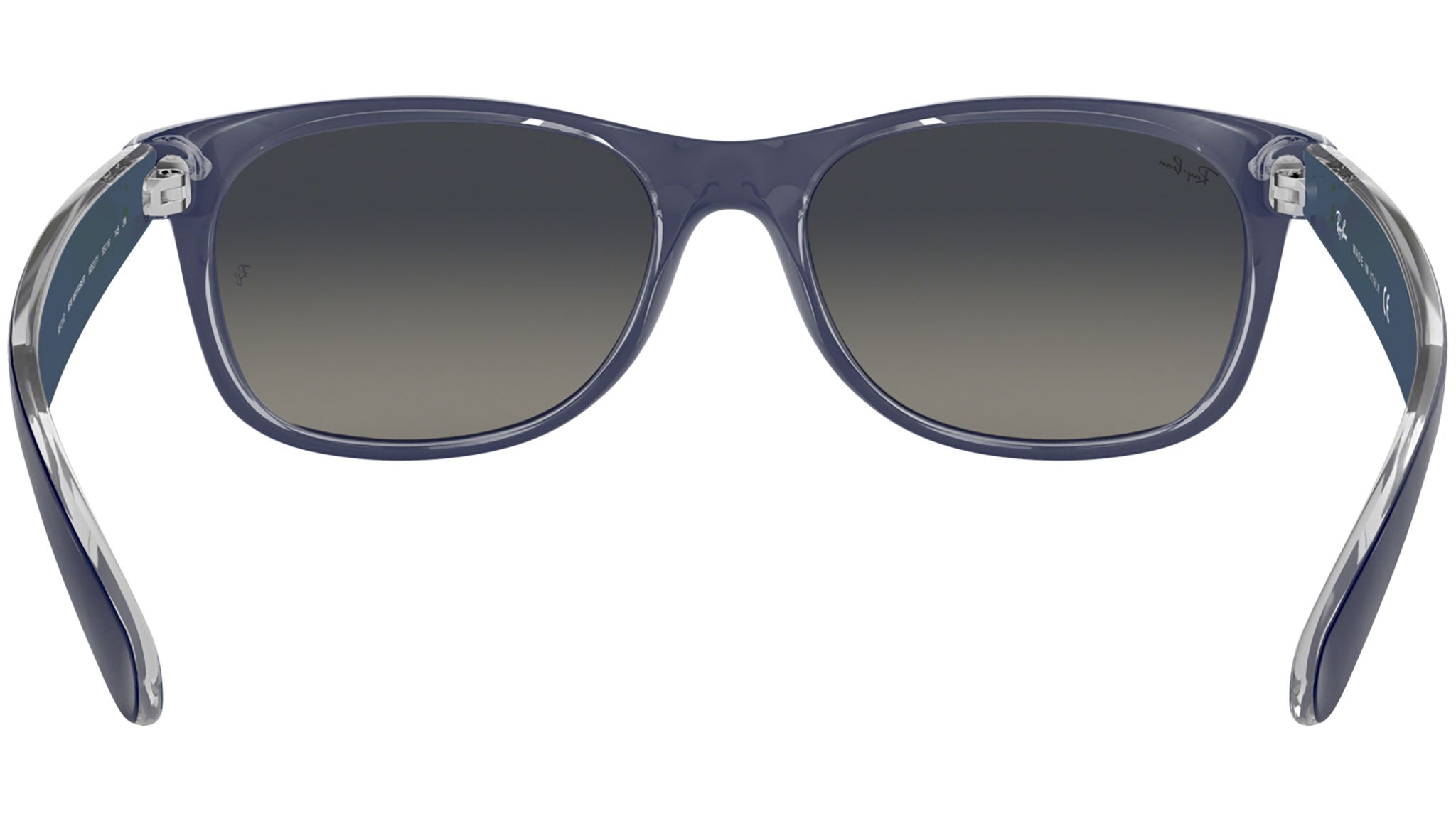 New Wayfarer Color Mix RB2132 matte blue on transparent