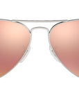 Aviator Flash Lenses RB3025 019/Z2 Matte Silver Copper