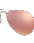 Aviator Flash Lenses RB3025 019/Z2 Matte Silver Copper