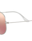 Aviator Flash Lenses RB3025 019/Z2 Matte Silver Copper