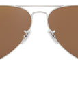 Aviator Flash Lenses RB3025 019/Z2 Matte Silver Copper