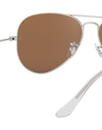 Aviator Flash Lenses RB3025 019/Z2 Matte Silver Copper