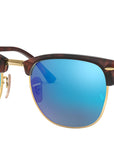 Clubmaster Flash Lenses RB3016 sand havana and gold