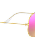 Aviator Flash Lenses RB3025 112/4T Gold Cyclamen Flash