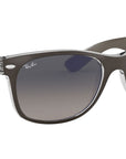 New Wayfarer Color Mix RB2132 gunmetal on transparent