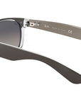 New Wayfarer Color Mix RB2132 gunmetal on transparent