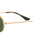 Oval Flat Lenses RB3547N 001 Gold Green