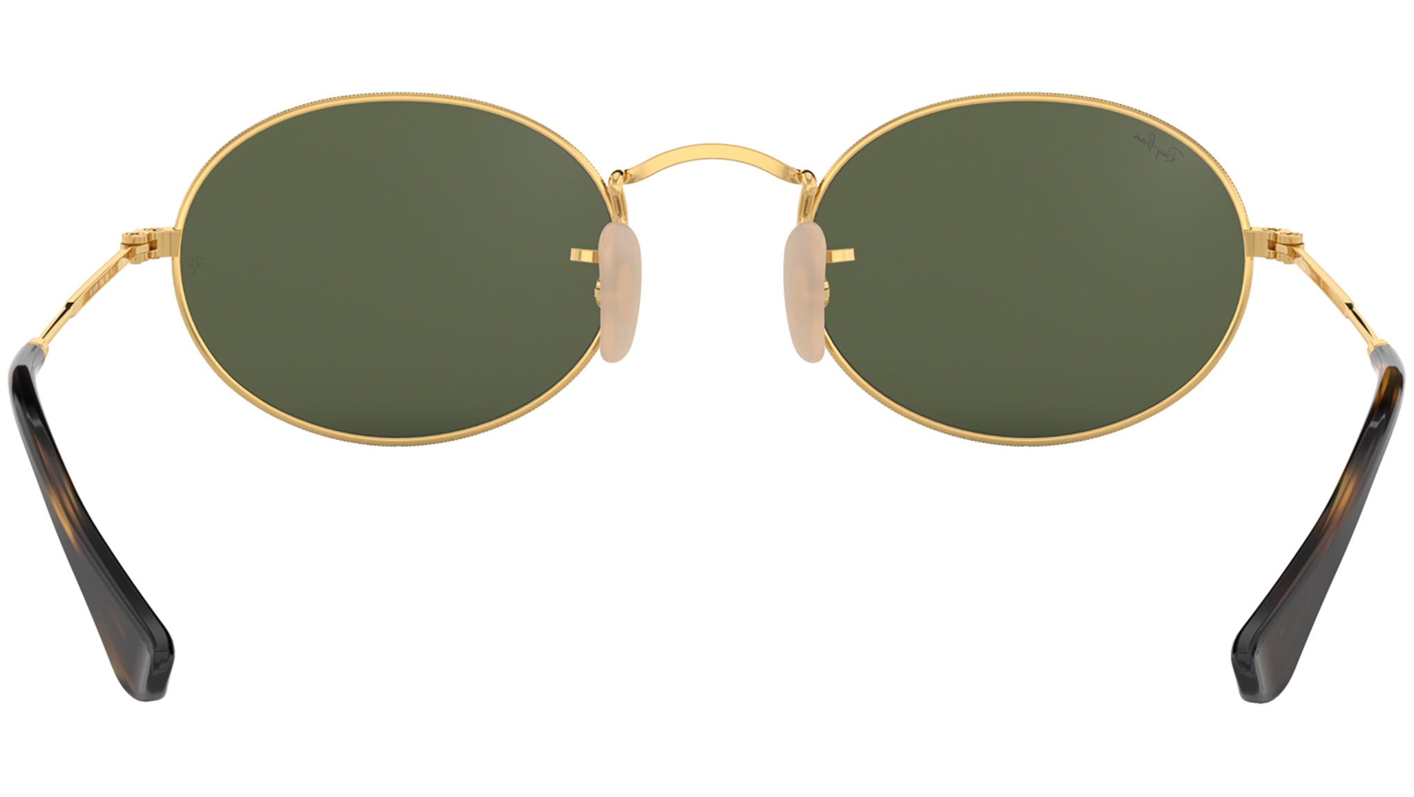 Oval Flat Lenses RB3547N 001 Gold Green