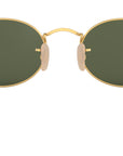 Oval Flat Lenses RB3547N 001 Gold Green