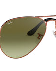 Aviator Gradient RB3025 9002A6 Bronze Green