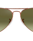 Aviator Gradient RB3025 9002A6 Bronze Green