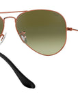 Aviator Gradient RB3025 9002A6 Bronze Green