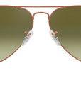 Aviator Gradient RB3025 9002A6 Bronze Green