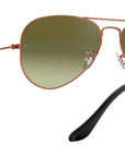 Aviator Gradient RB3025 9002A6 Bronze Green