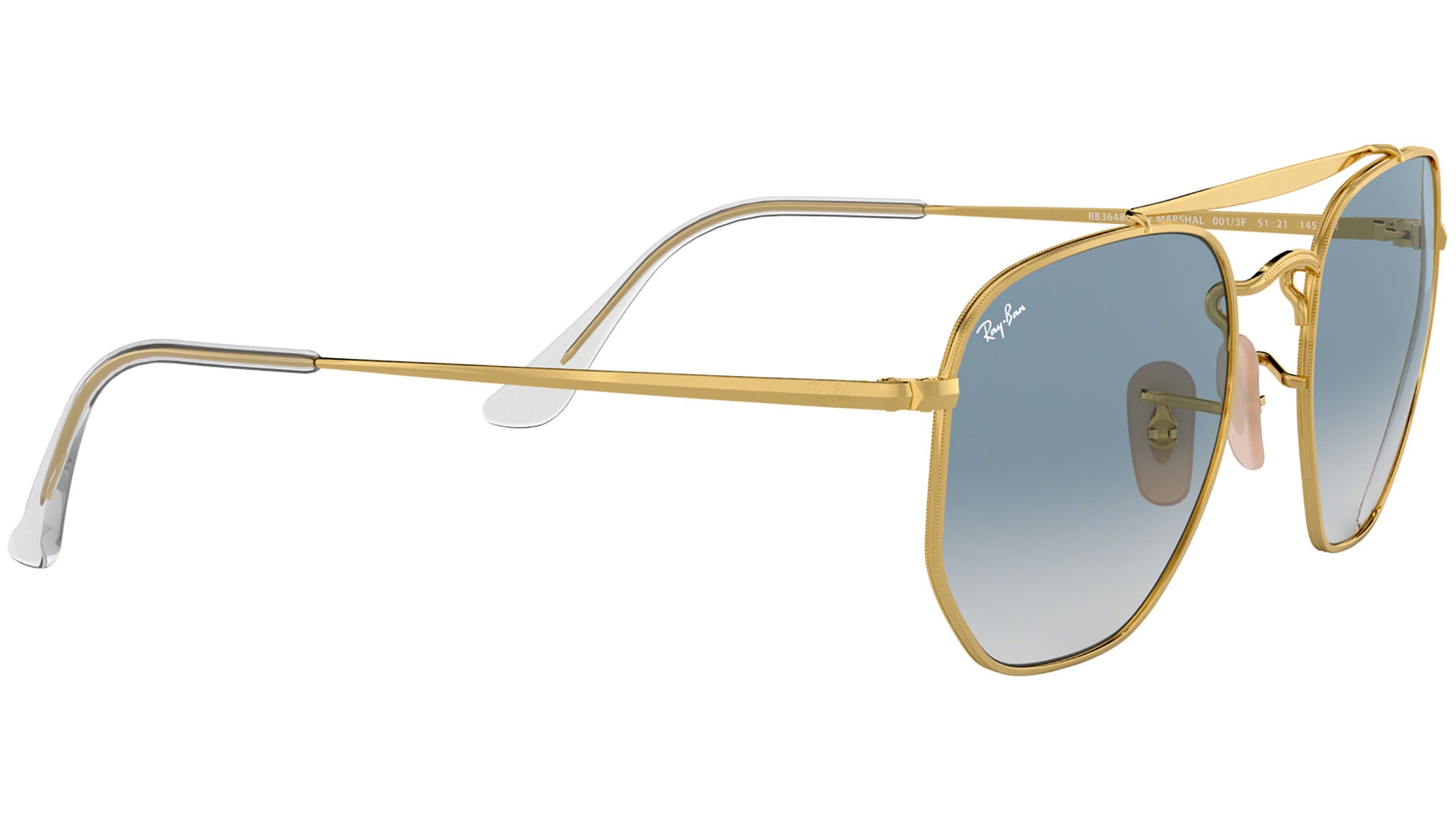 The Marshal RB3648 gold clear gradient blue