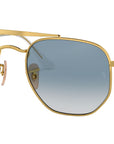 The Marshal RB3648 gold clear gradient blue