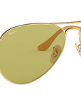 Aviator Washed Evolve RB3025 90644C Gold Green