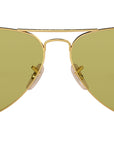 Aviator Washed Evolve RB3025 90644C Gold Green