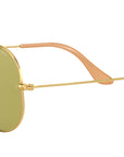 Aviator Washed Evolve RB3025 90644C Gold Green